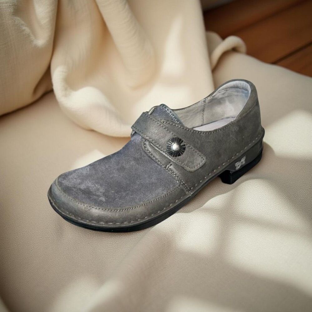 Alegria Brenna Ash Gray Loafers Shoes Size 37 US 7. 7.5